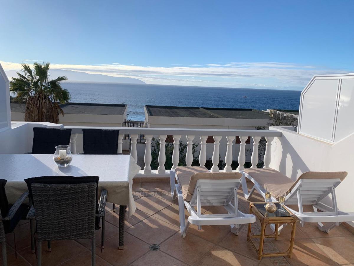 Ocean Pearl, Luxurioeses Haus, Meerblick, Grosse Sonnenterrasse, Teneriffa Sued, Los Gigantes, 600M Zum Strand, 200M Zum Ort, Ruhig Acantilado de los Gigantes Dış mekan fotoğraf